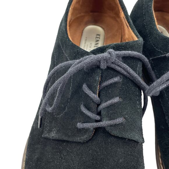 Kenneth Cole New York 10891 Black Suede Leather Lace Up Oxford Men 8.5 - Picture 6 of 14